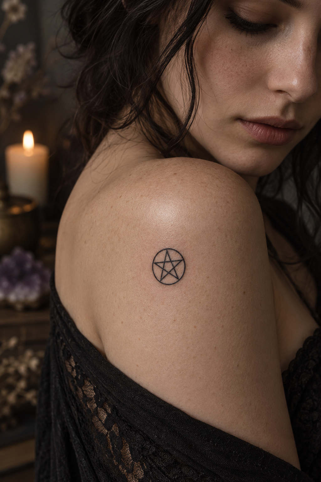 Pentacle tattoo