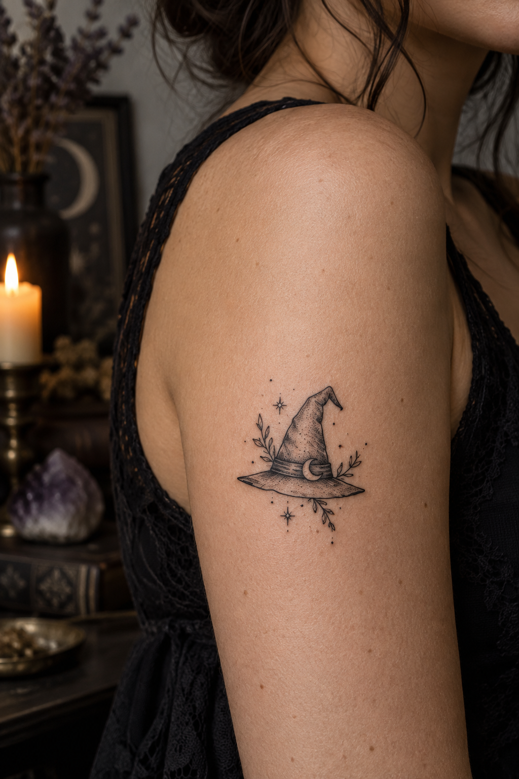Witch hat tattoo