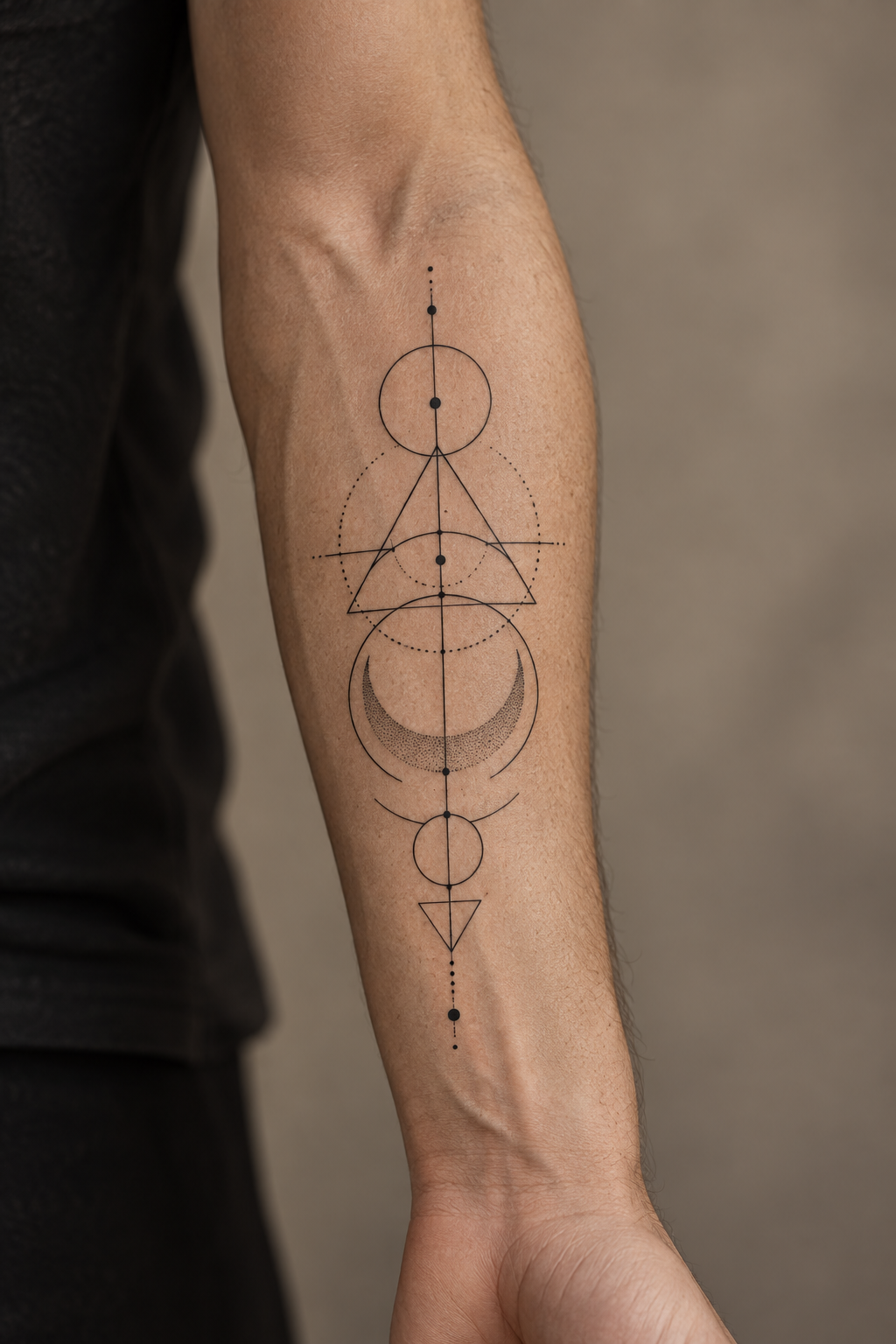 Geometric Shapes Tattoo small arm tattoos idea