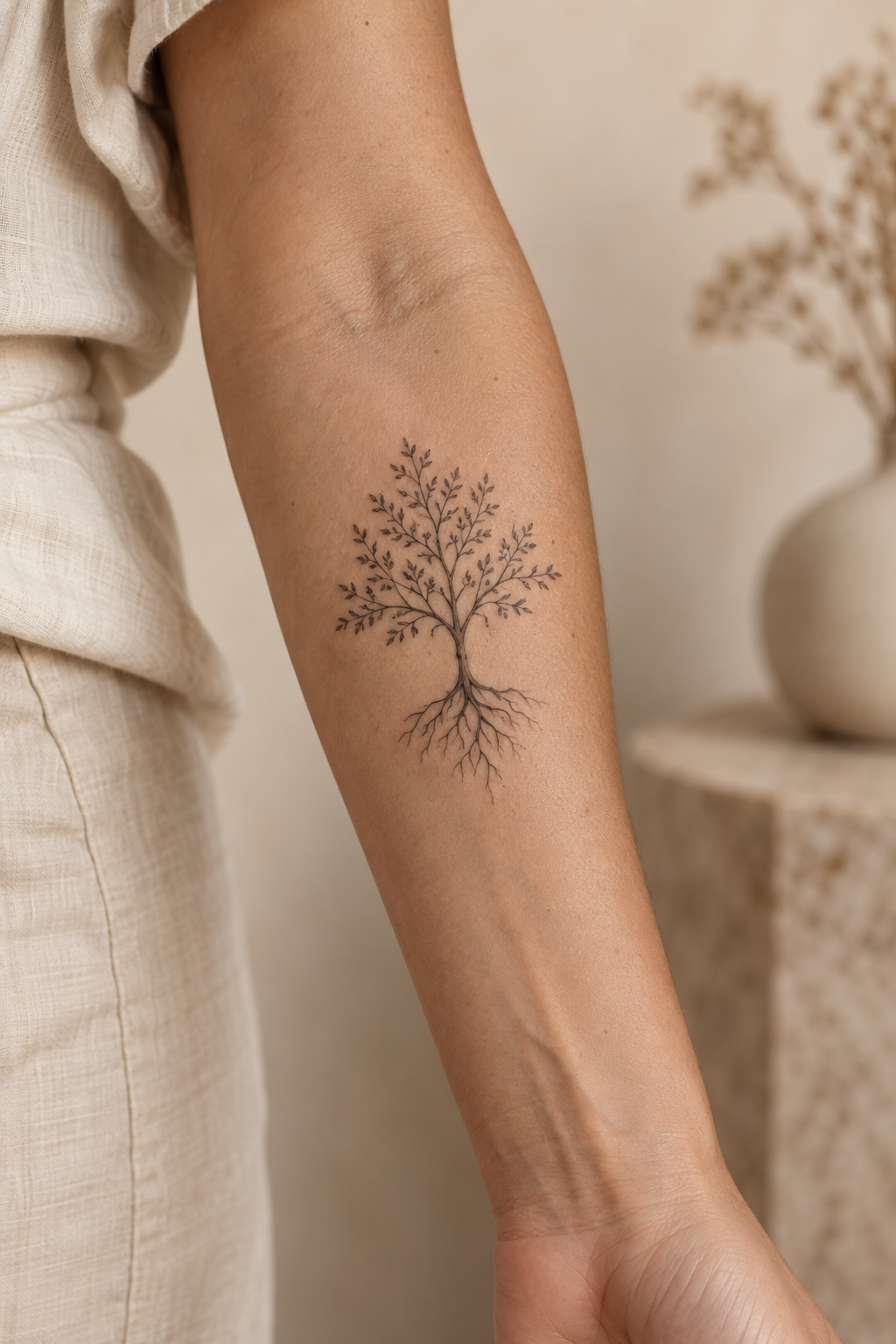 Small Tree Tattoo small arm tattoos idea