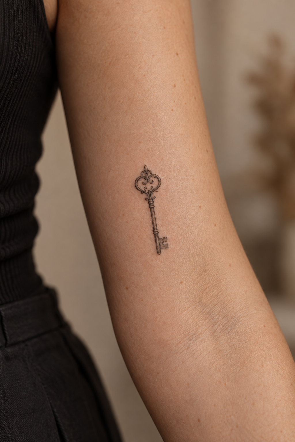 Small Key Tattoo small arm tattoos idea