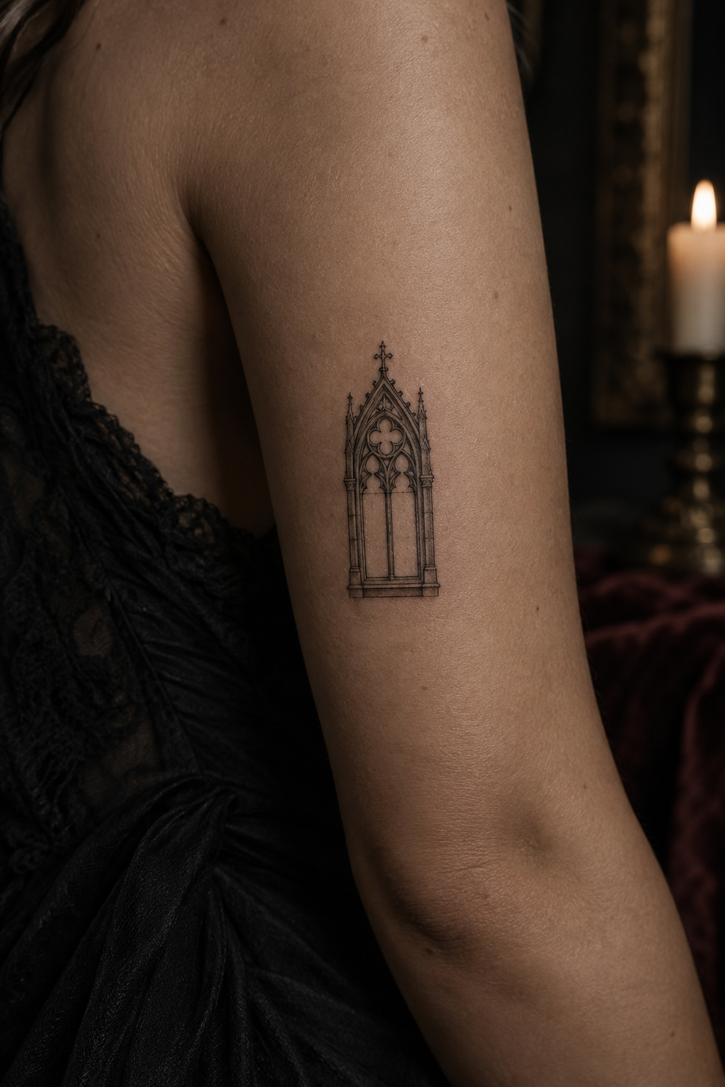 Gothic Window small gothic tattoo idea