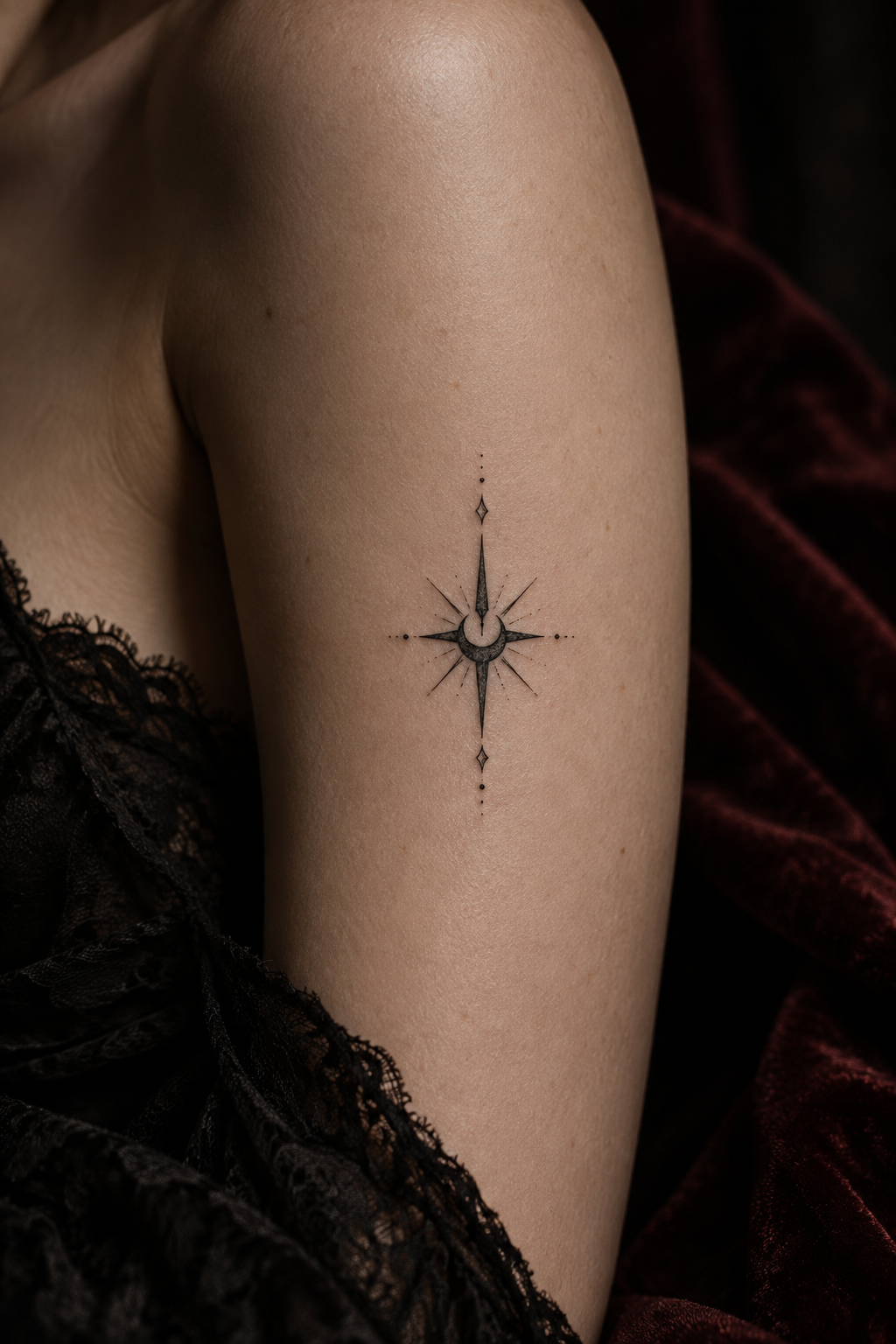 Occult Star small gothic tattoo idea