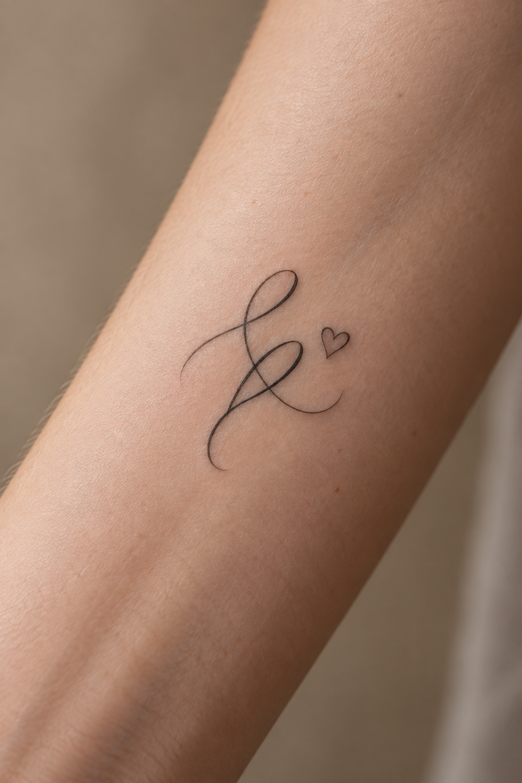 Memorial Initials small memorial tattoo idea