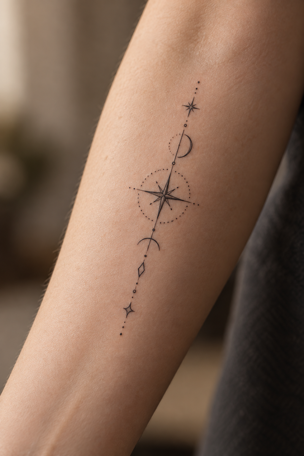 Memorial Coordinates small memorial tattoo idea