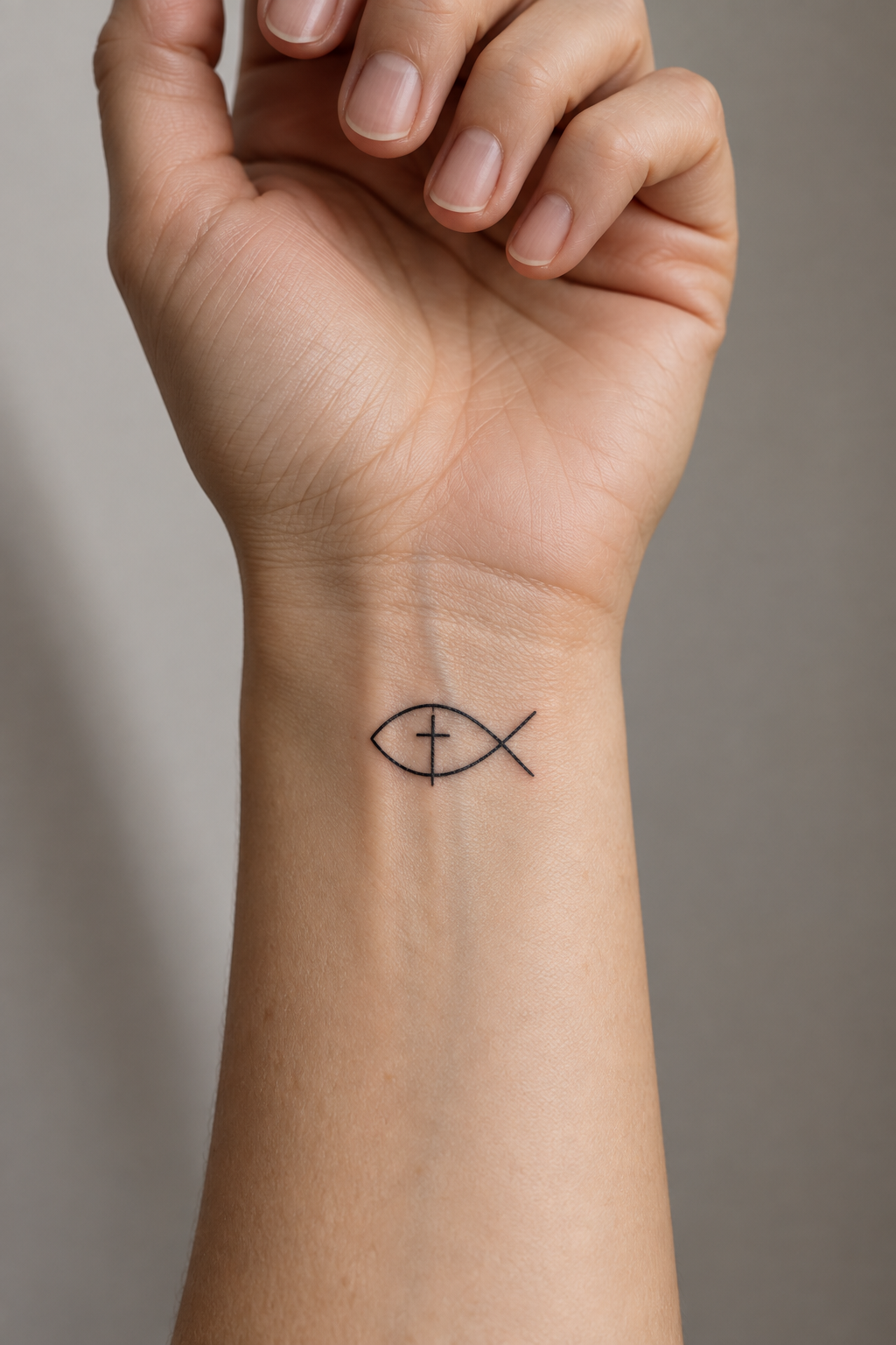 Sacred Heart Christian hand and wrist tattoo idea