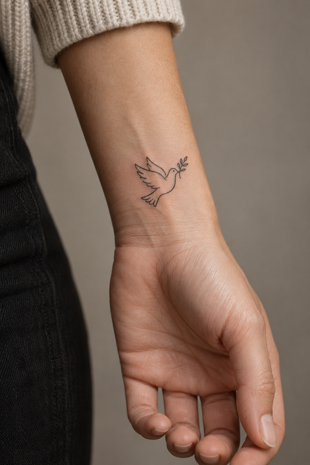 Lamb Symbol Christian hand and wrist tattoo idea