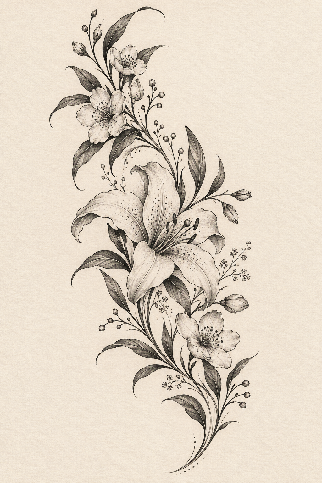 female hip tattoos featured floral concept