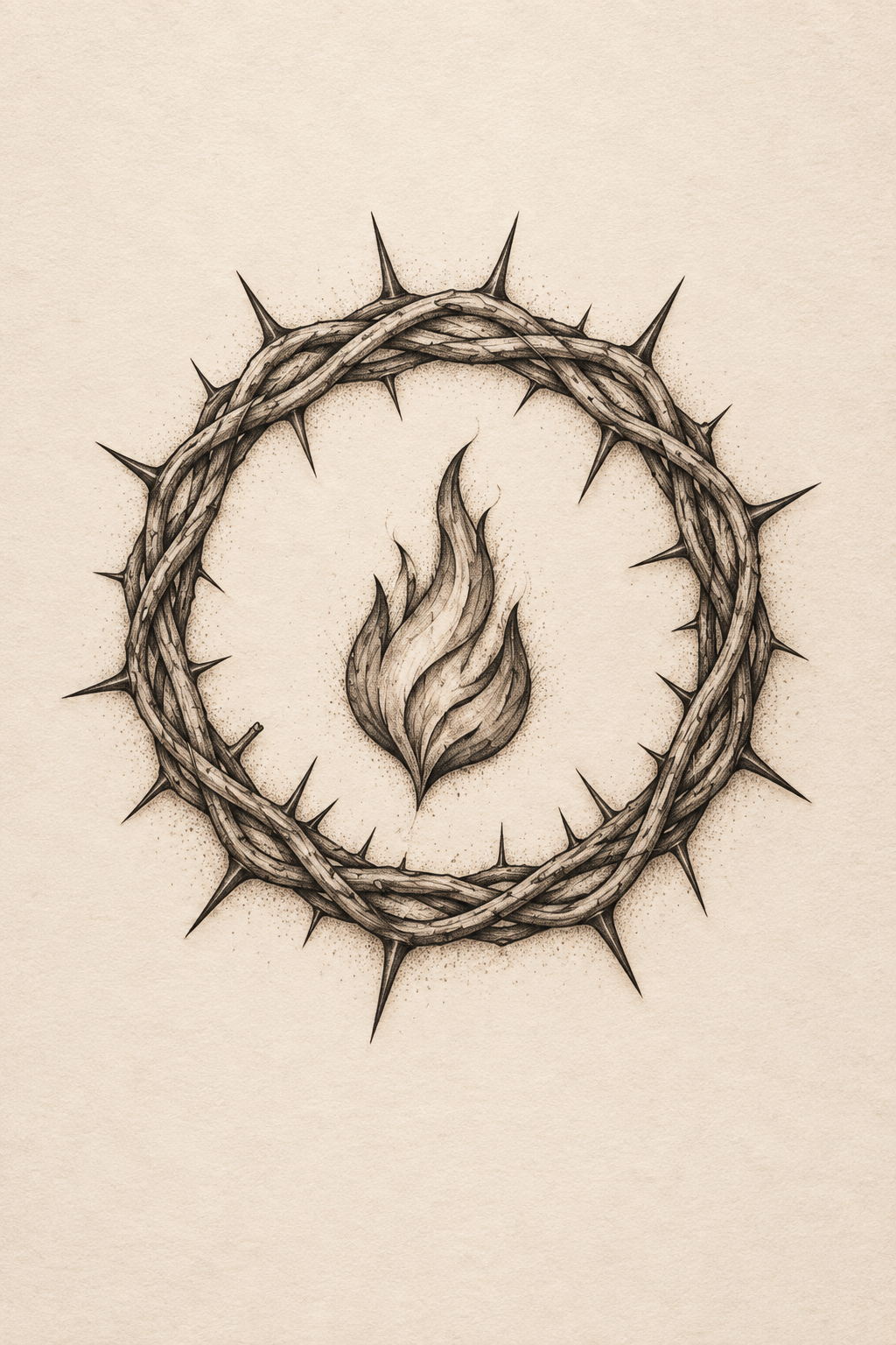 crown of thorns tattoos for men: Realistic thorn texture
