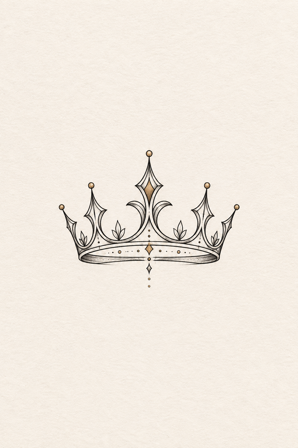 crown of thorns tattoos for men: Small wrist crown