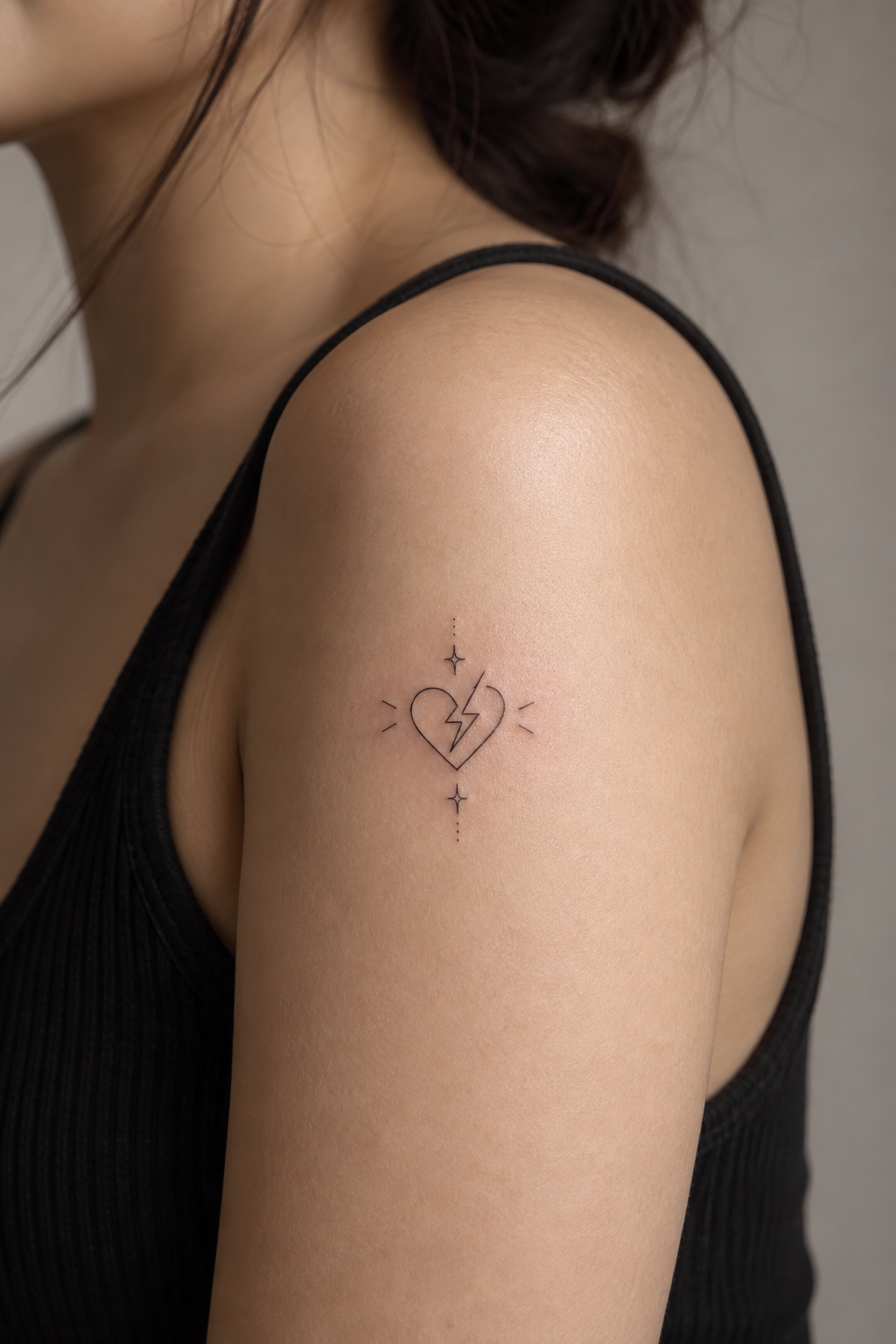 Minimalist Pikachu small anime tattoo idea