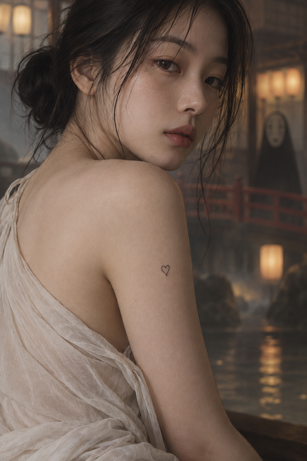 Spirited Away Chihiro small anime tattoo idea
