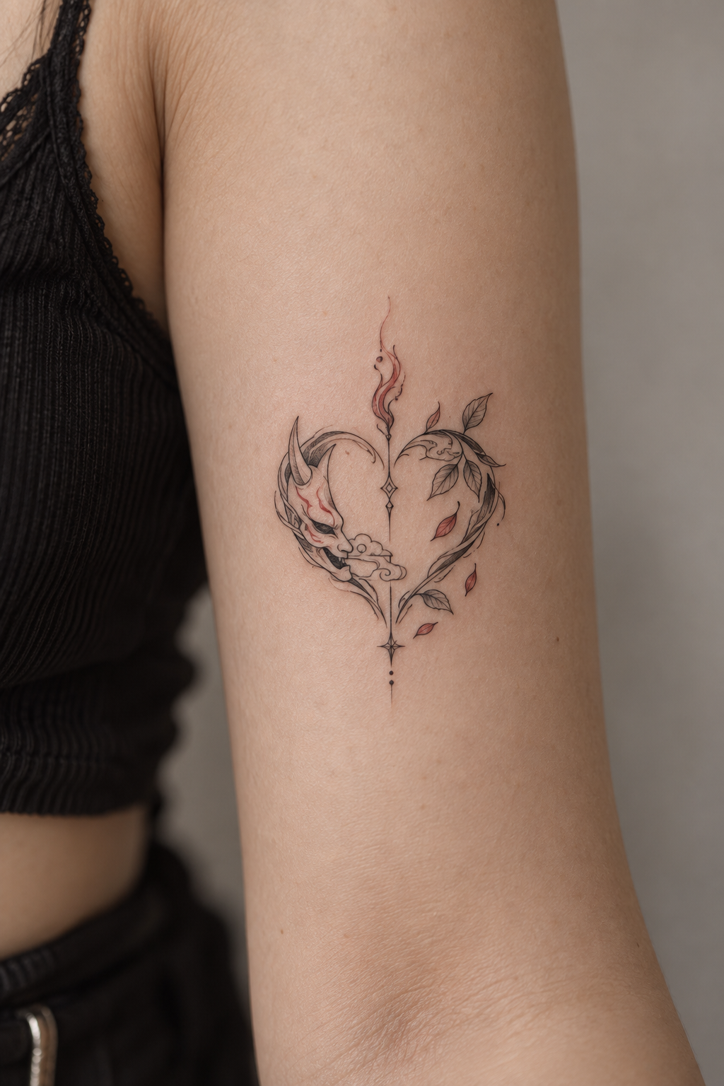 Demon Slayer Motif small anime tattoo idea