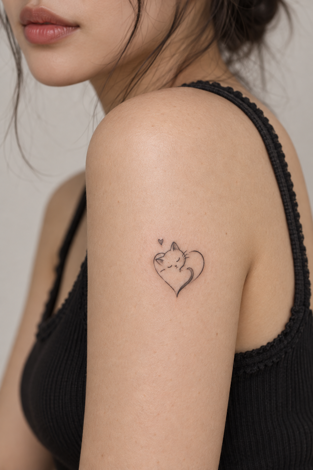 Hello Kitty Detail small anime tattoo idea