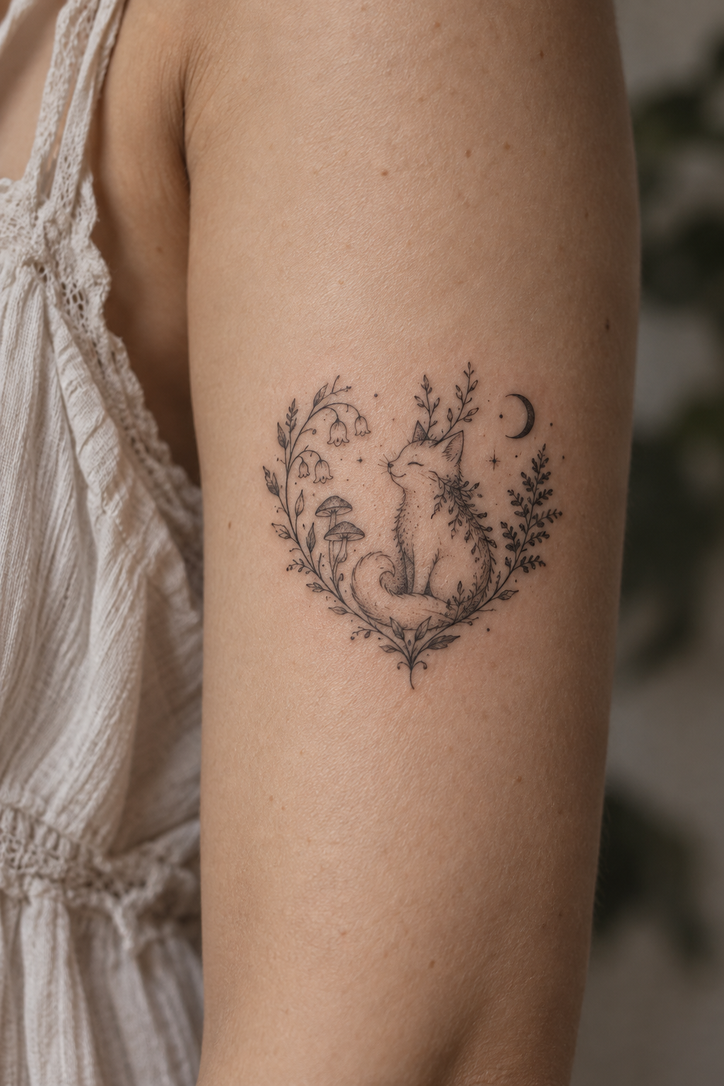 Ghibli Cat small anime tattoo idea