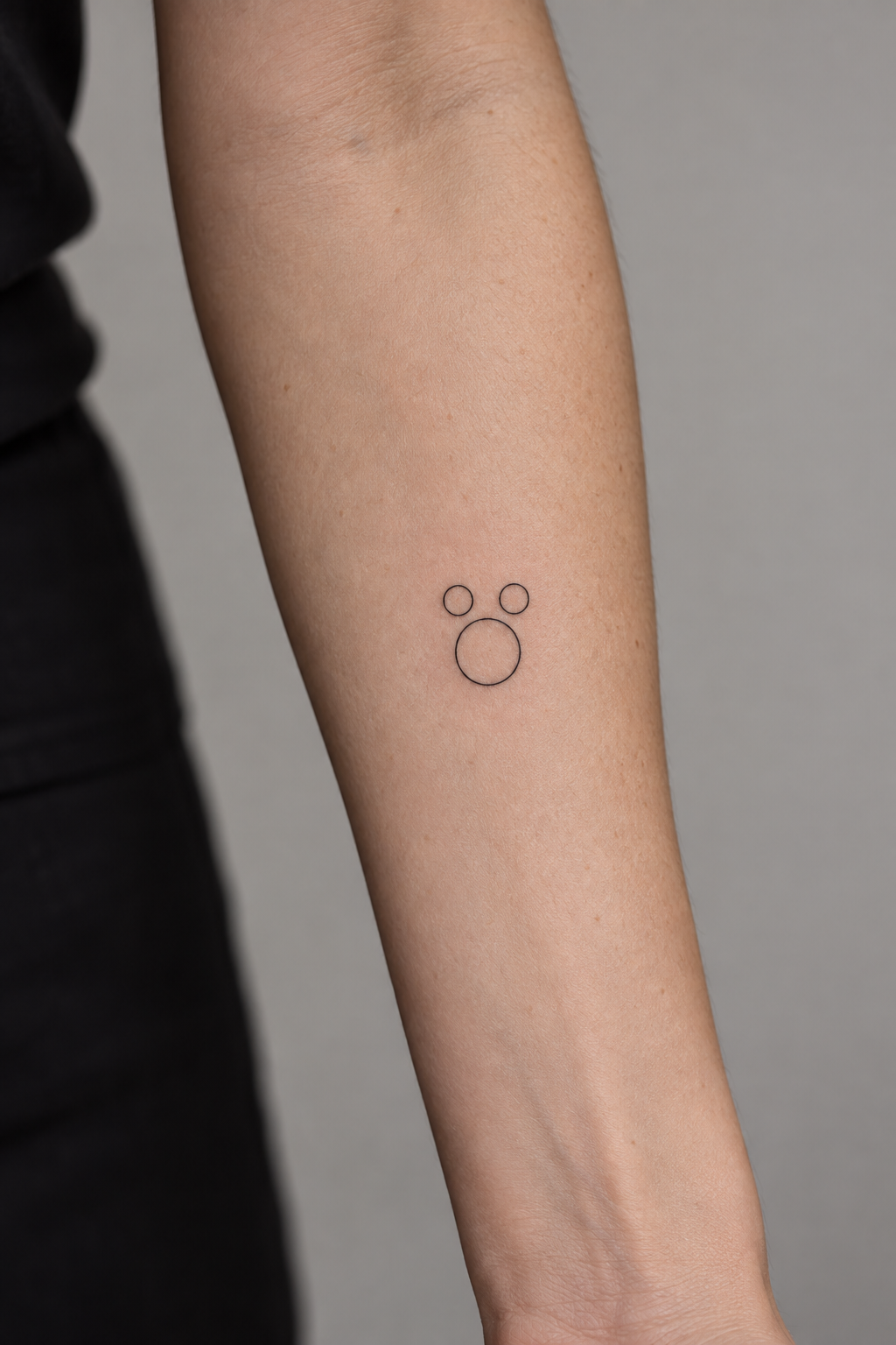 Mickey Mouse Head small Disney tattoos idea