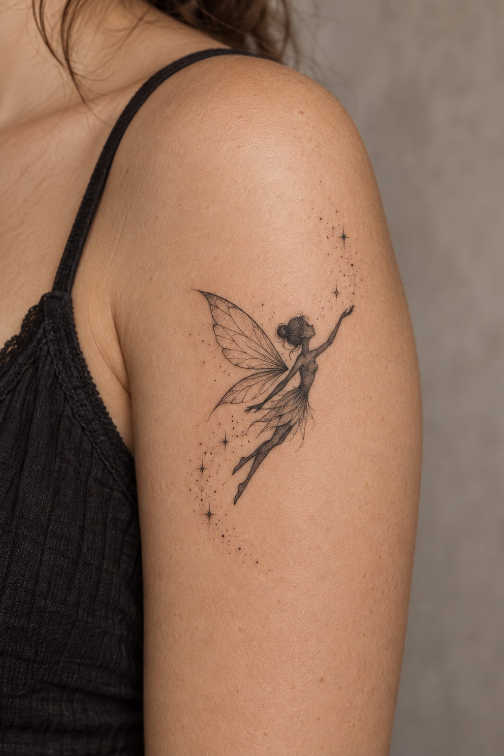 Tinkerbell Silhouette small Disney tattoos idea