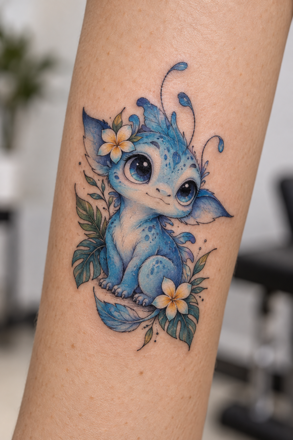 Stitch from Lilo & Stitch small Disney tattoos idea