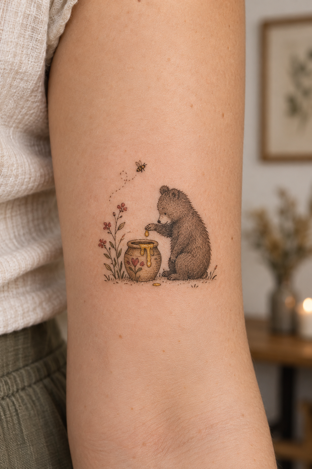 Winnie the Pooh Honey Pot small Disney tattoos idea