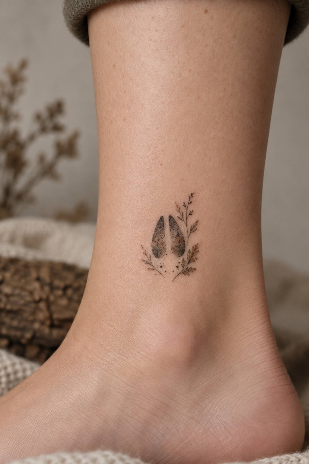 Bambi’s Footprint small Disney tattoos idea