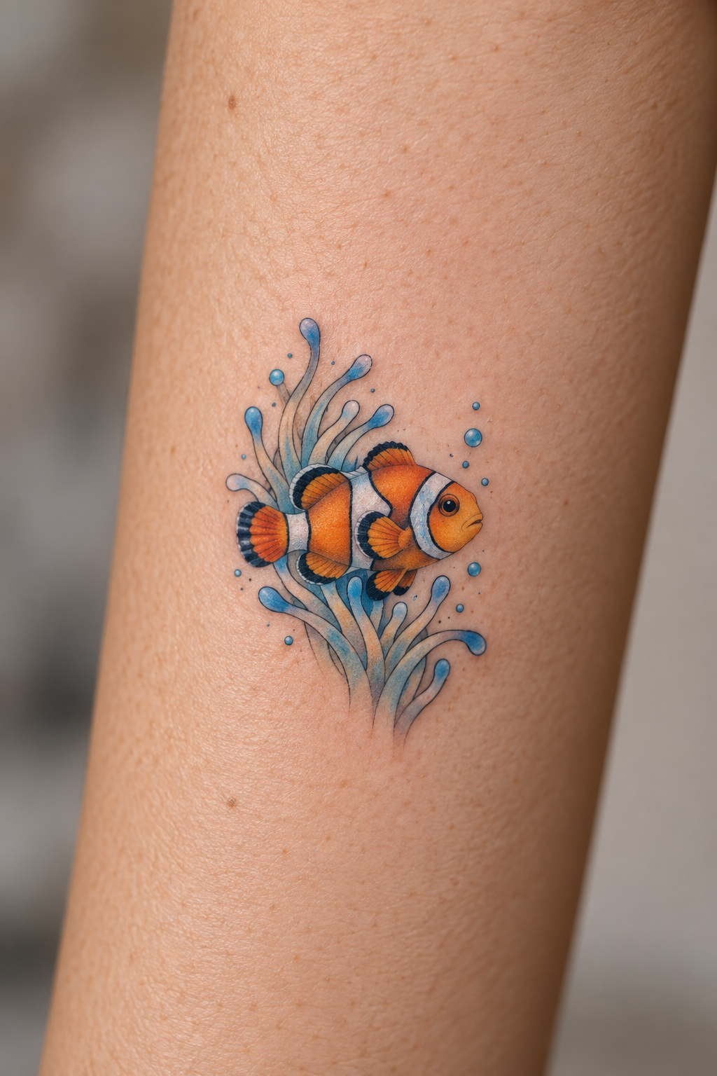 Finding Nemo’s Clownfish small Disney tattoos idea