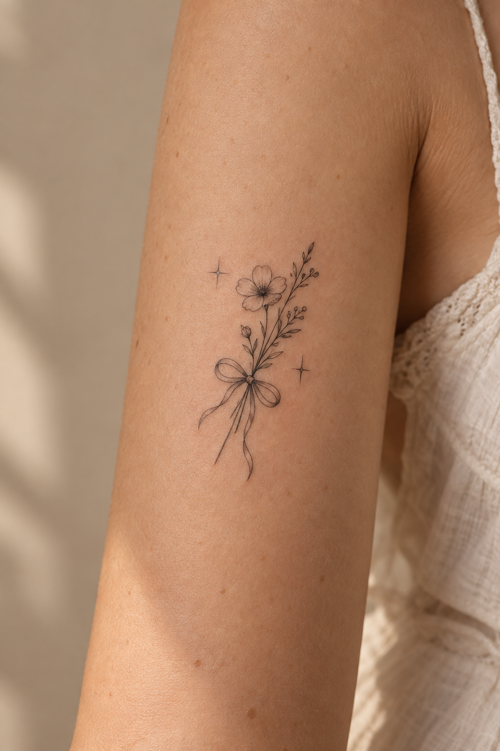 Tiny Rose small girly tattoo idea