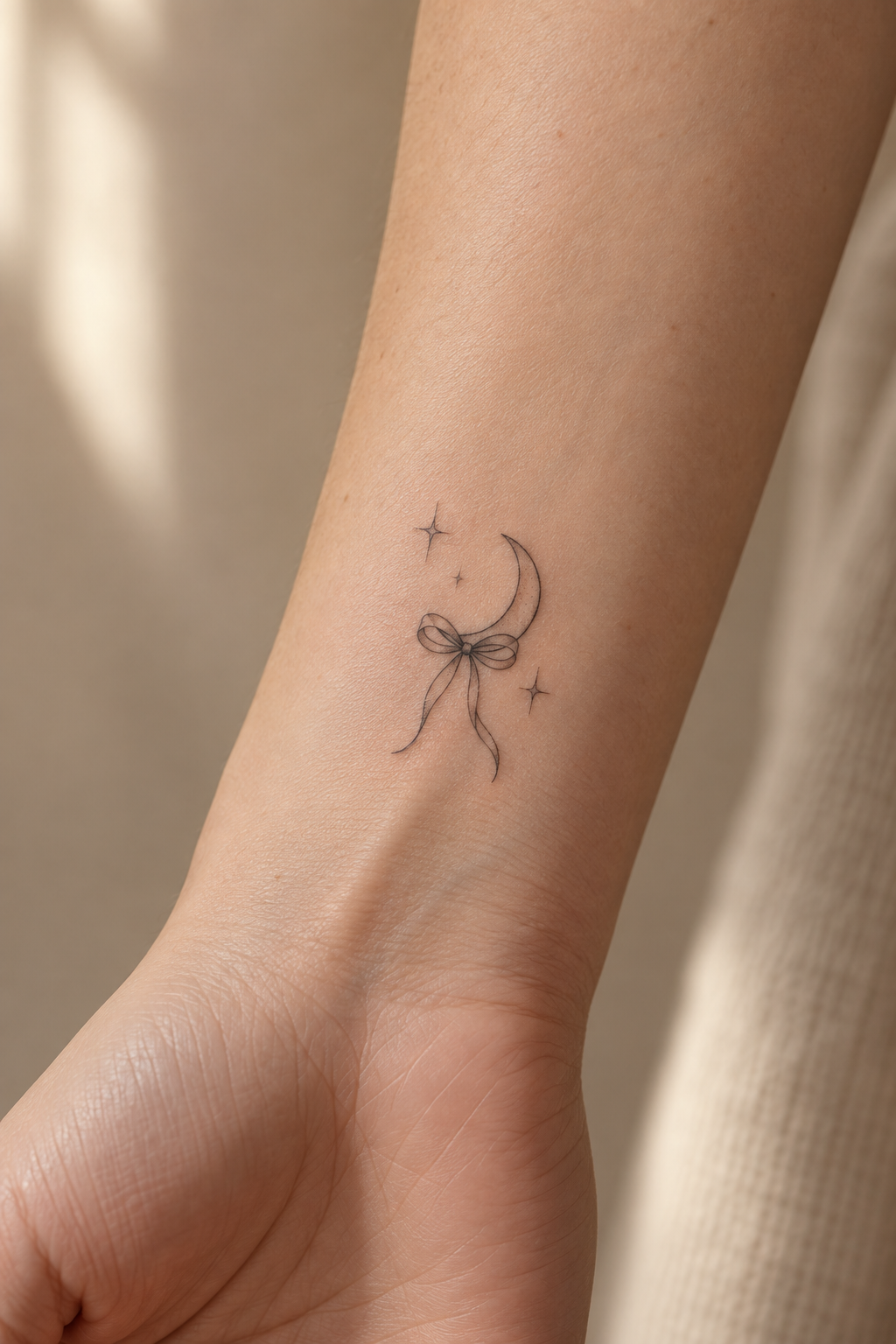 Minimalist Butterfly small girly tattoo idea