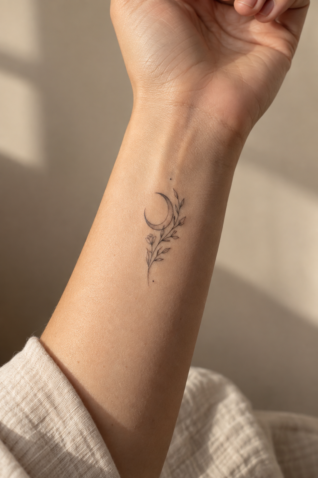 Simple Moon small girly tattoo idea