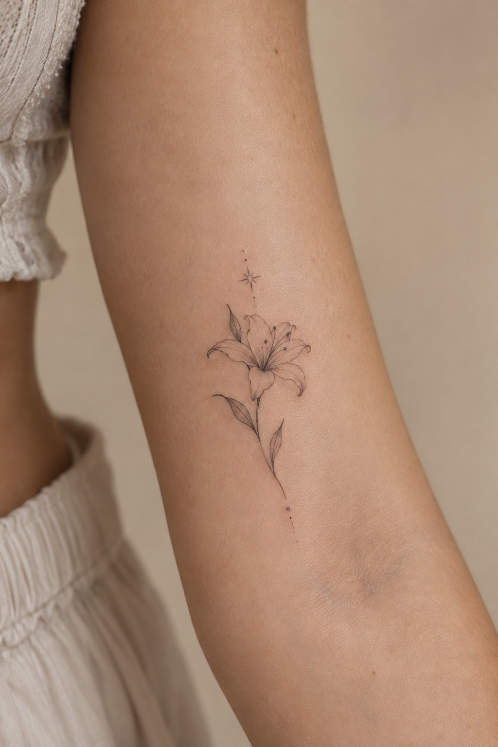 Cute Ginkgo Leaf small girly tattoo idea