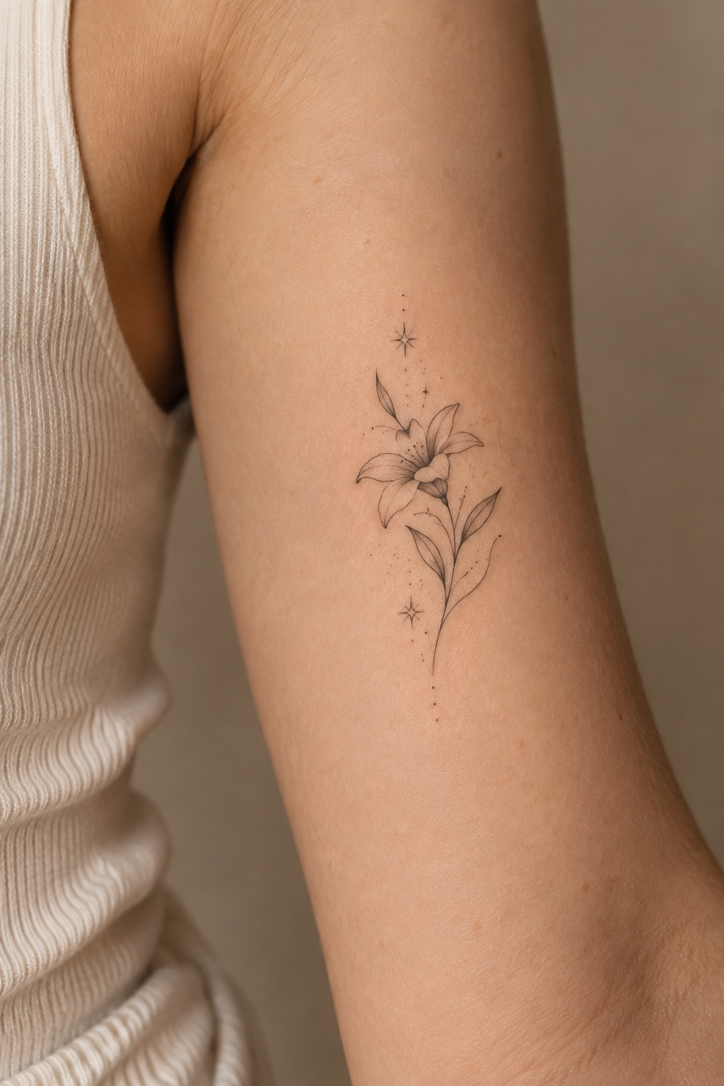Tiny Compass small girly tattoo idea