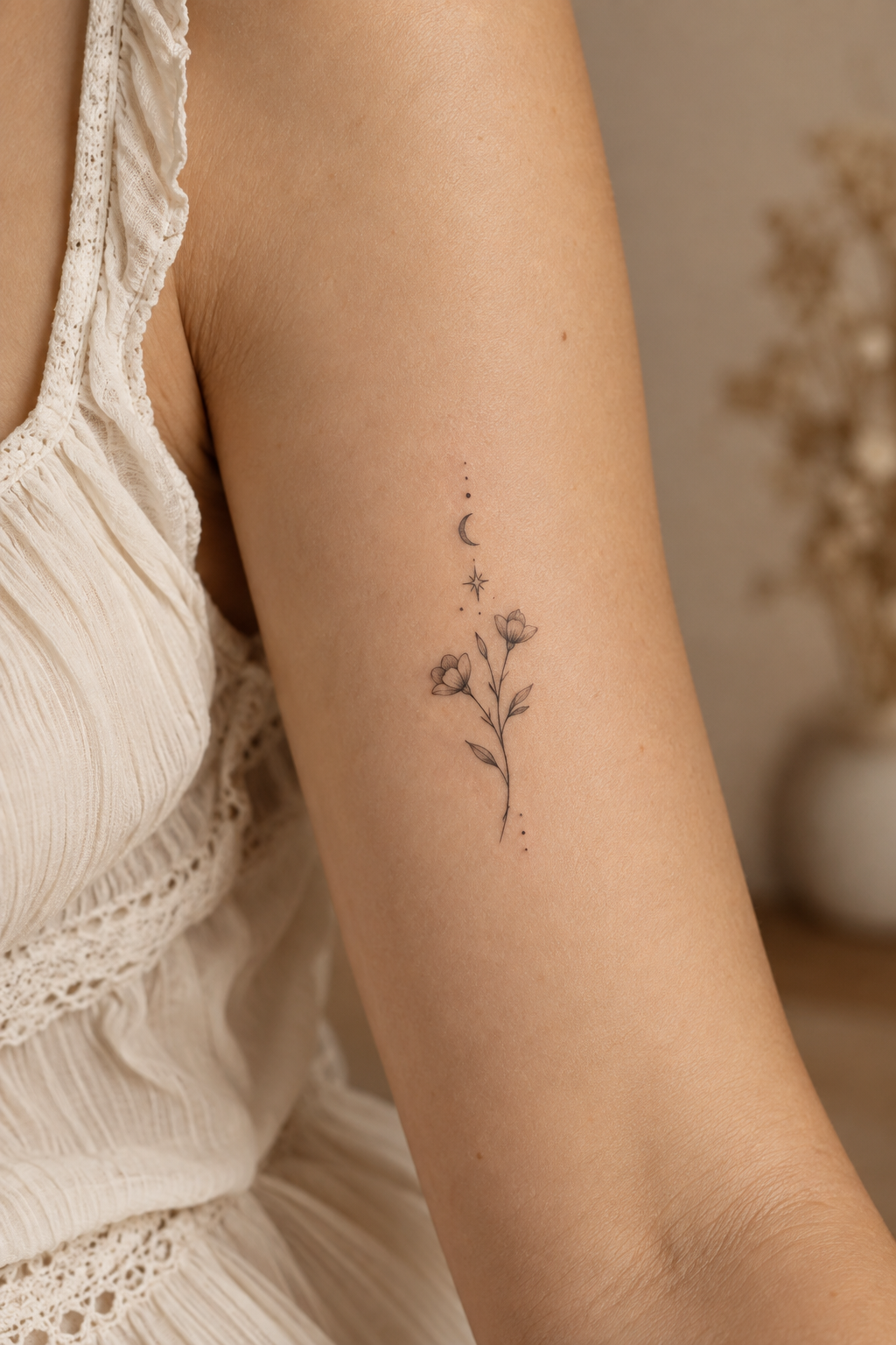 Minimalist Arrow small girly tattoo idea