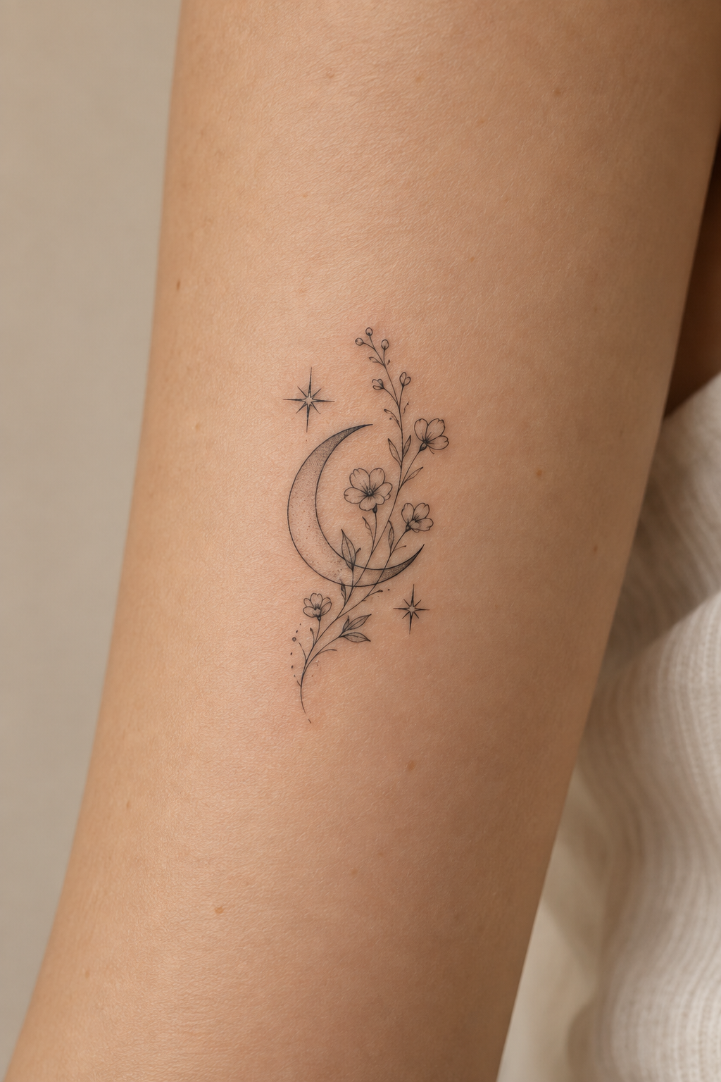 Tiny Music Note small girly tattoo idea