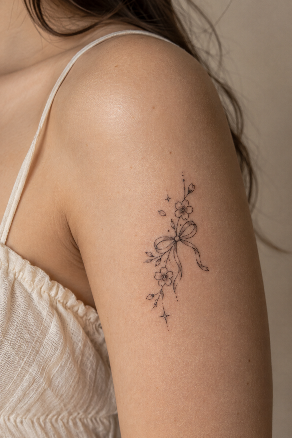 Small Sun small girly tattoo idea