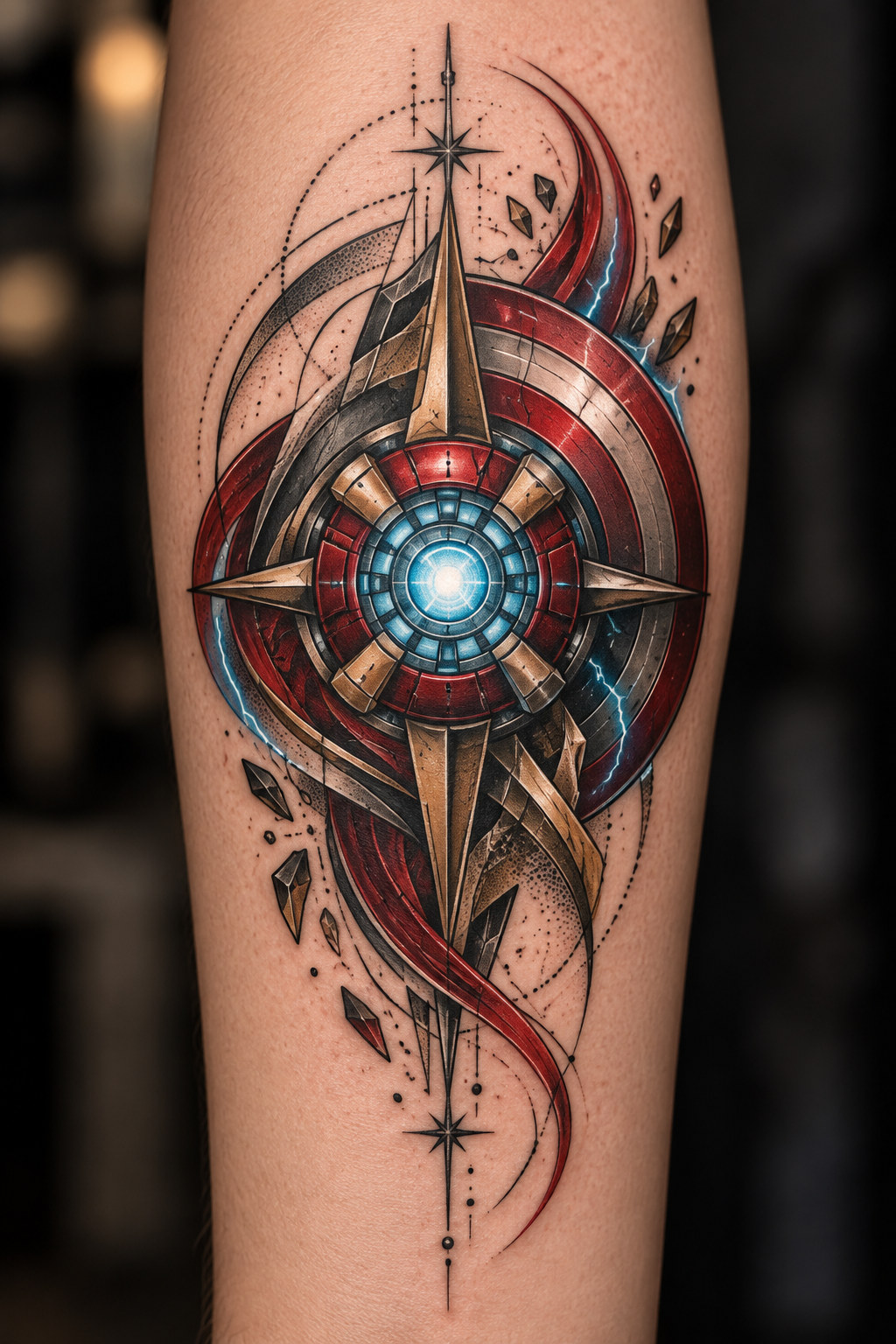 Avengers tattoo ideas: Avengers Icon Forearm