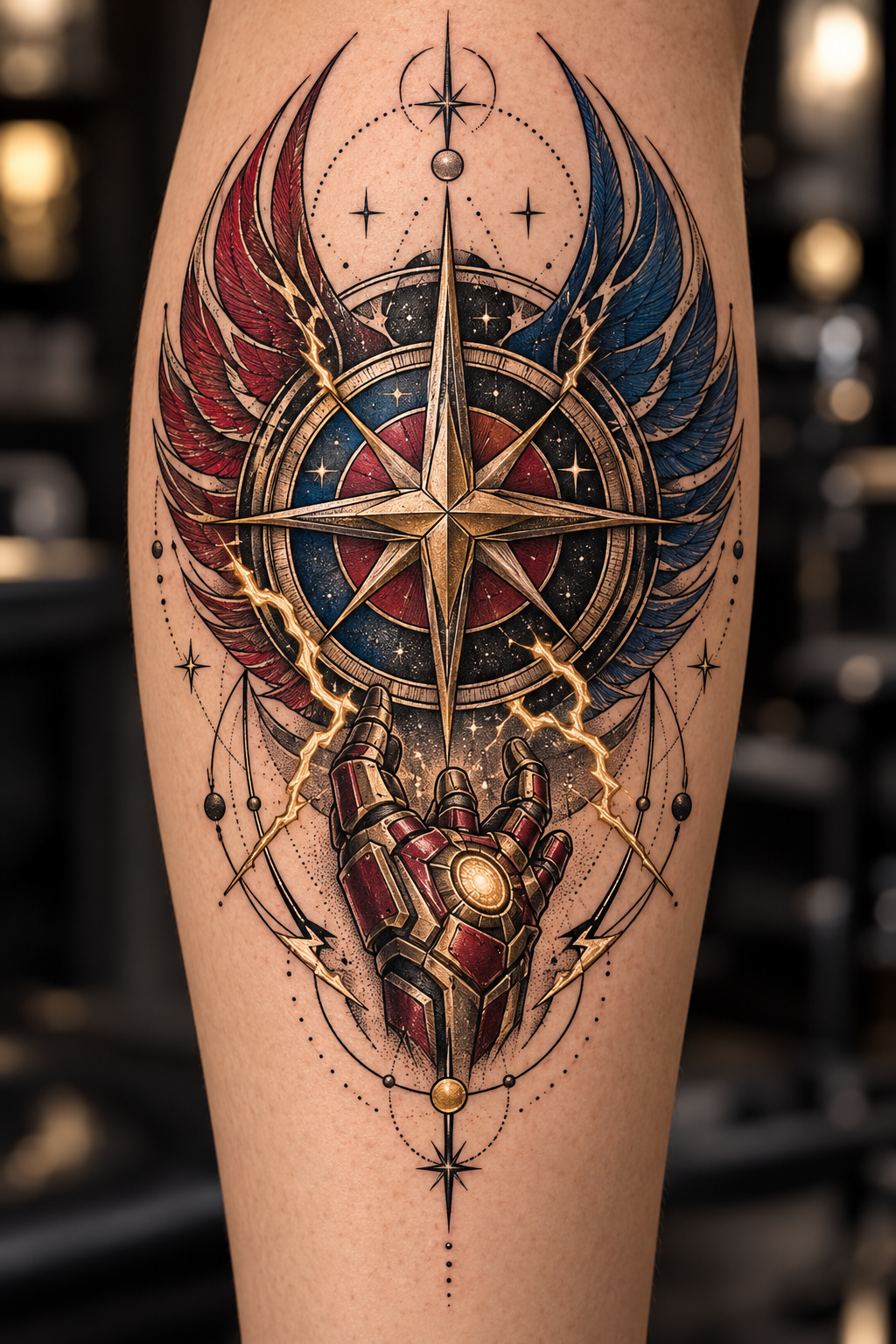 Avengers tattoo ideas: Black Widow and Daredevil