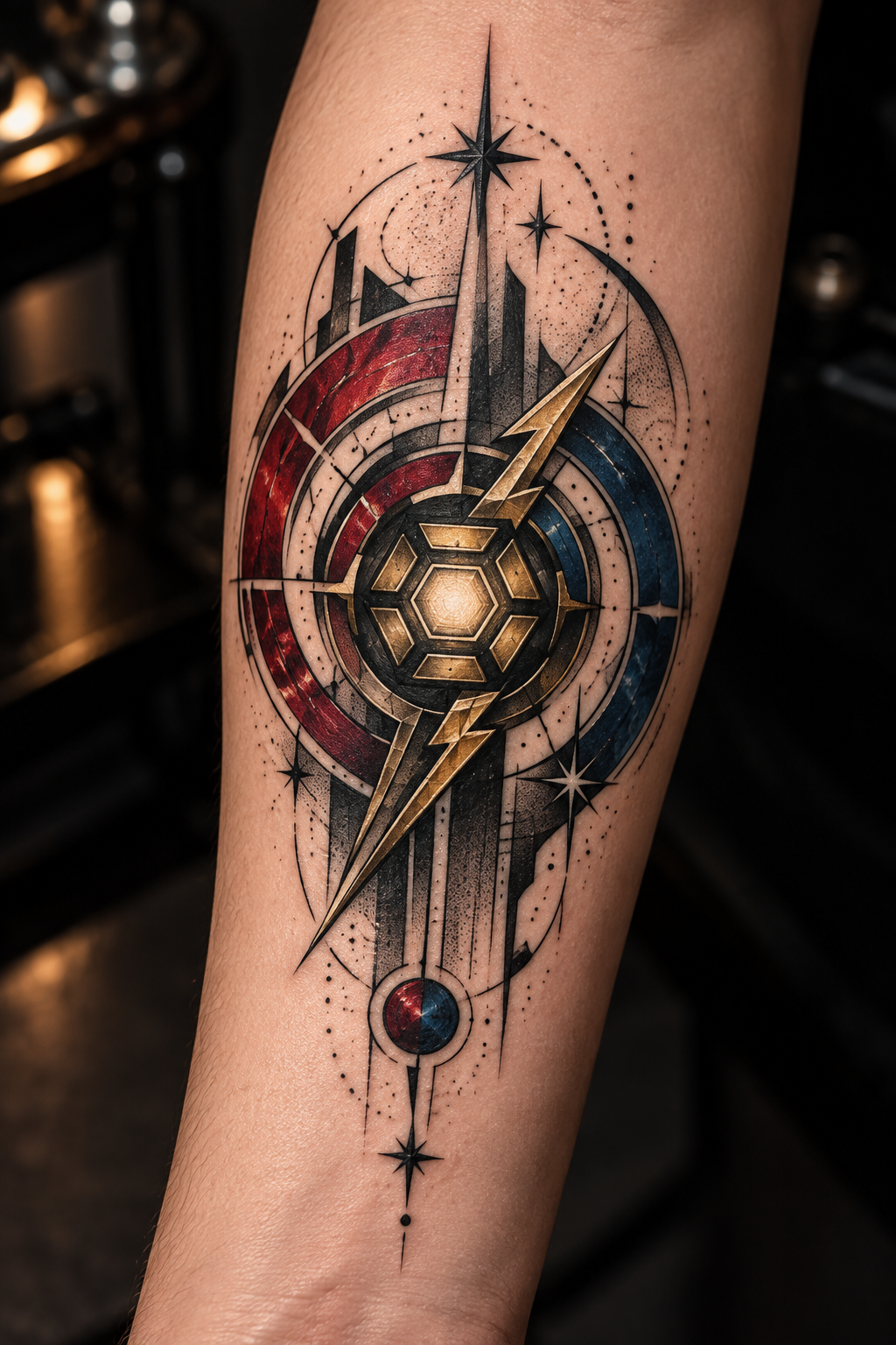 Avengers tattoo ideas: Captain America Leg