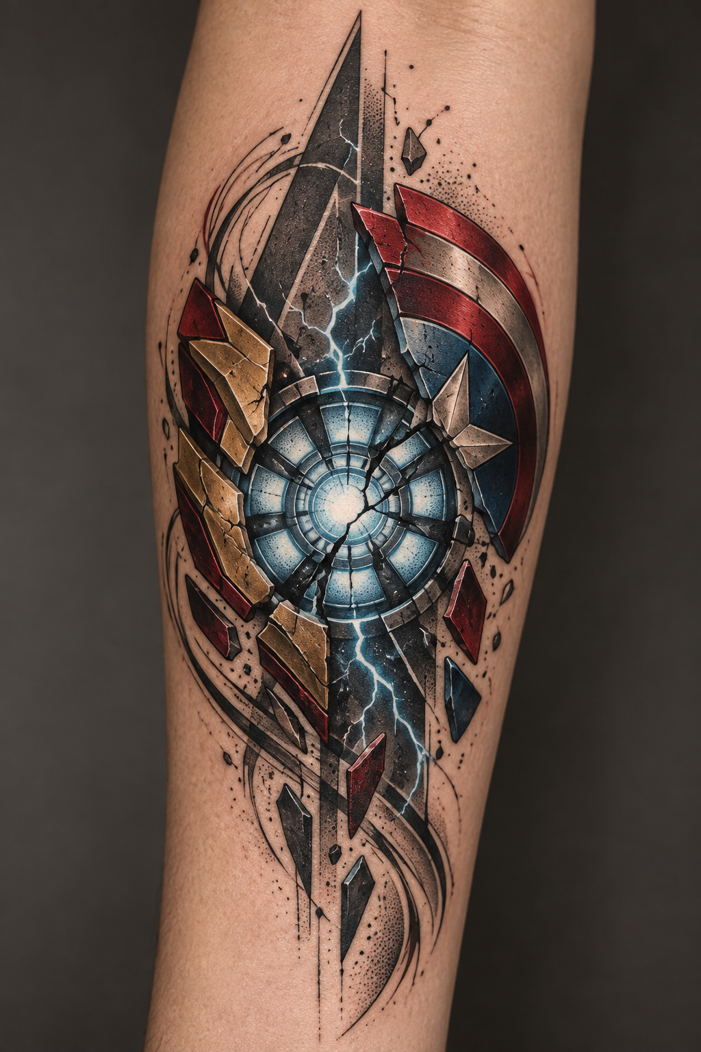 Avengers tattoo ideas: I Love You 3000