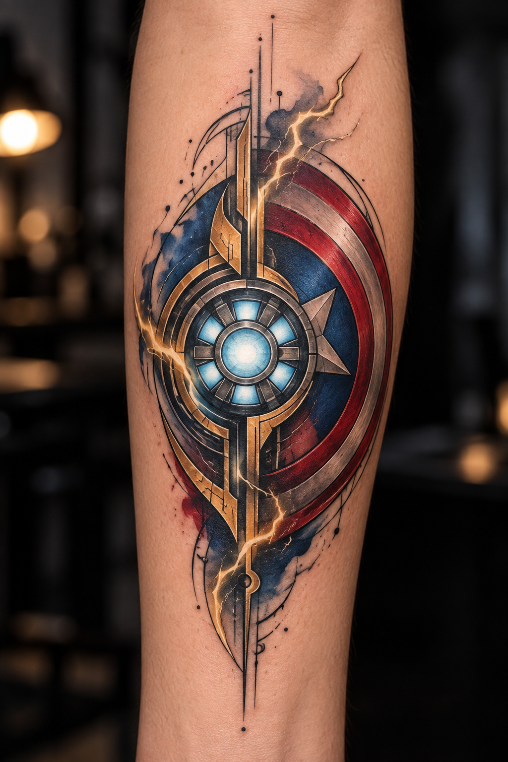 Avengers tattoo ideas: Captain America and Thor