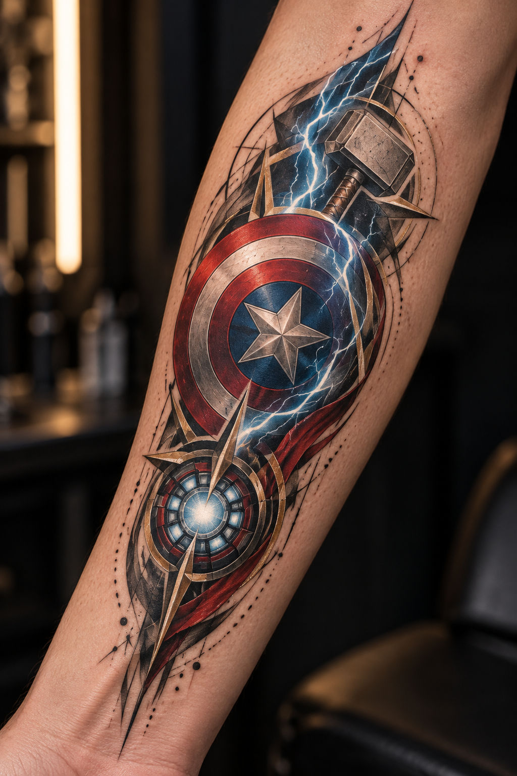 Avengers tattoo ideas: Infinity Gauntlet