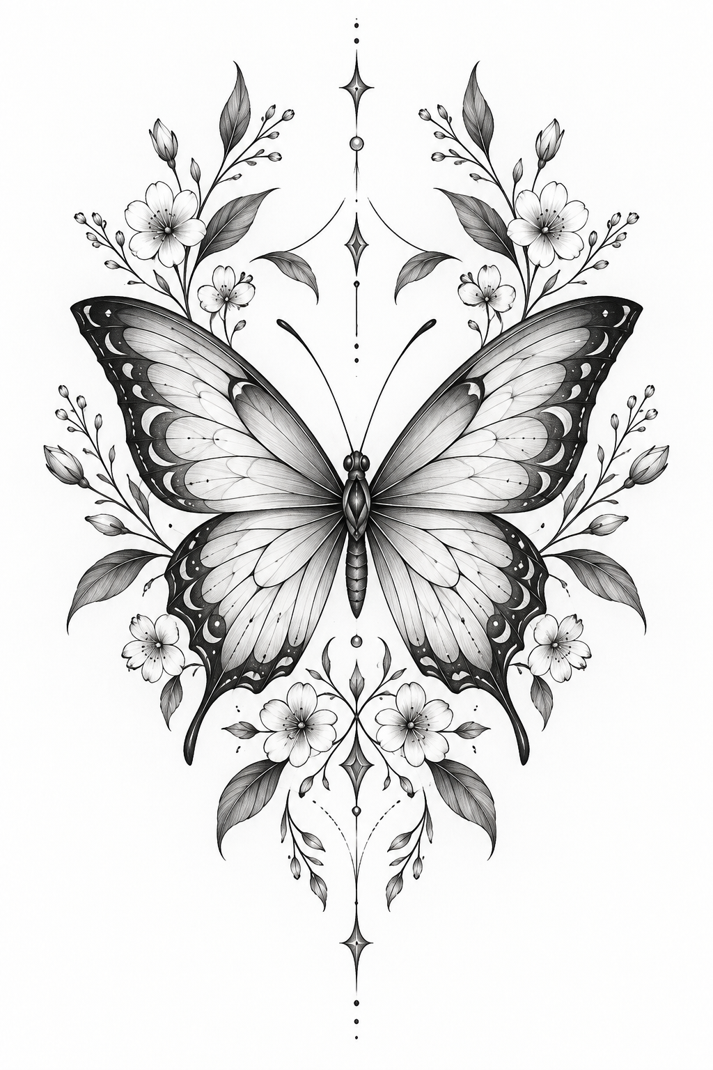 1 butterfly tattoo idea for women