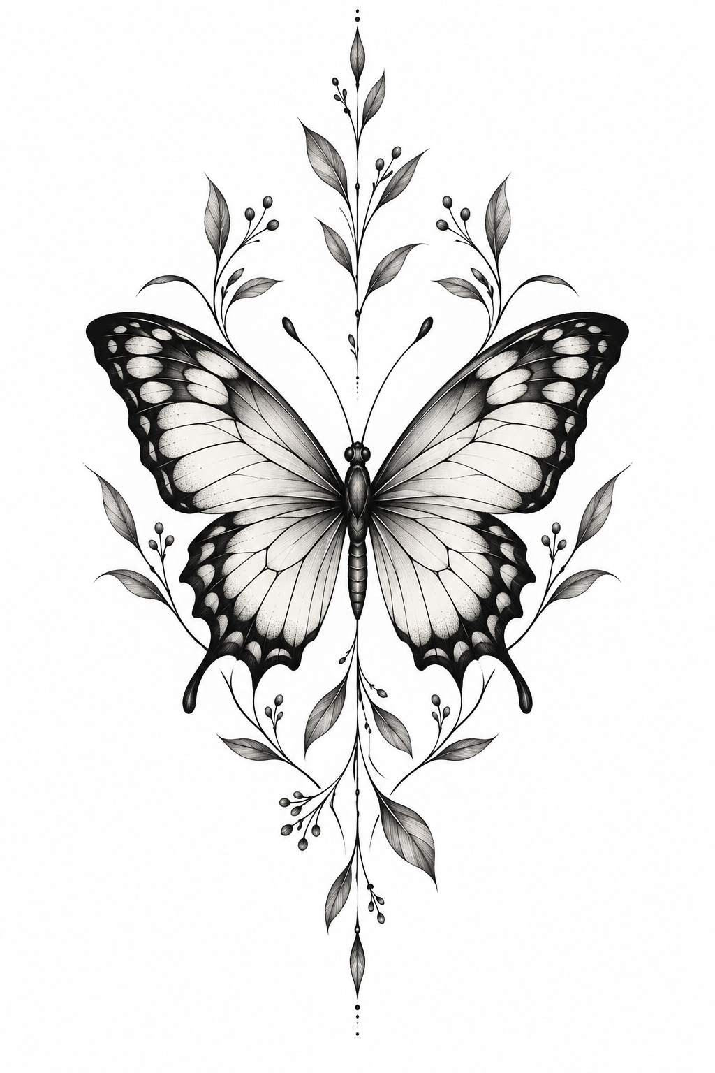 11 butterfly tattoo idea for women