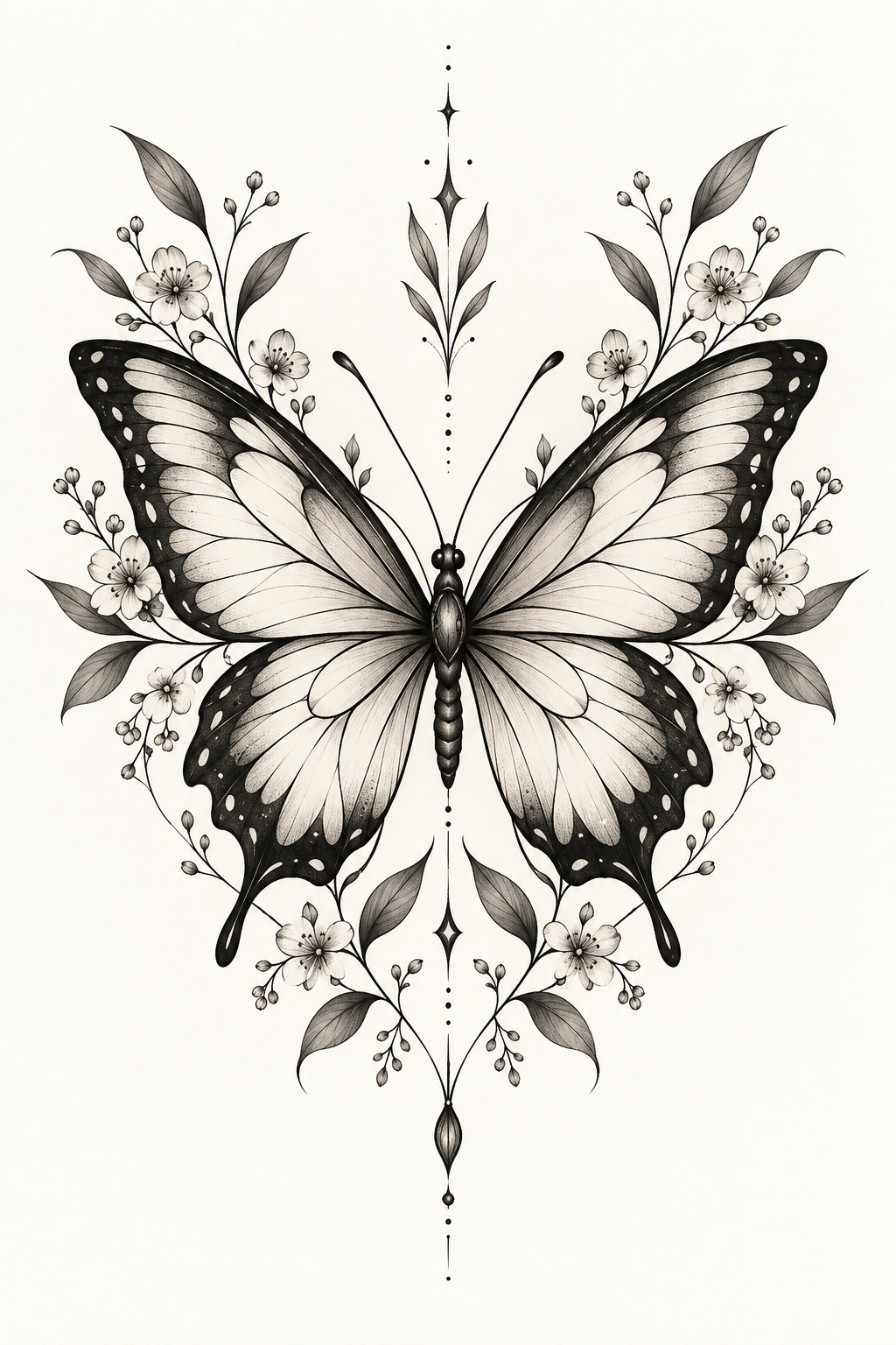 12 butterfly tattoo idea for women