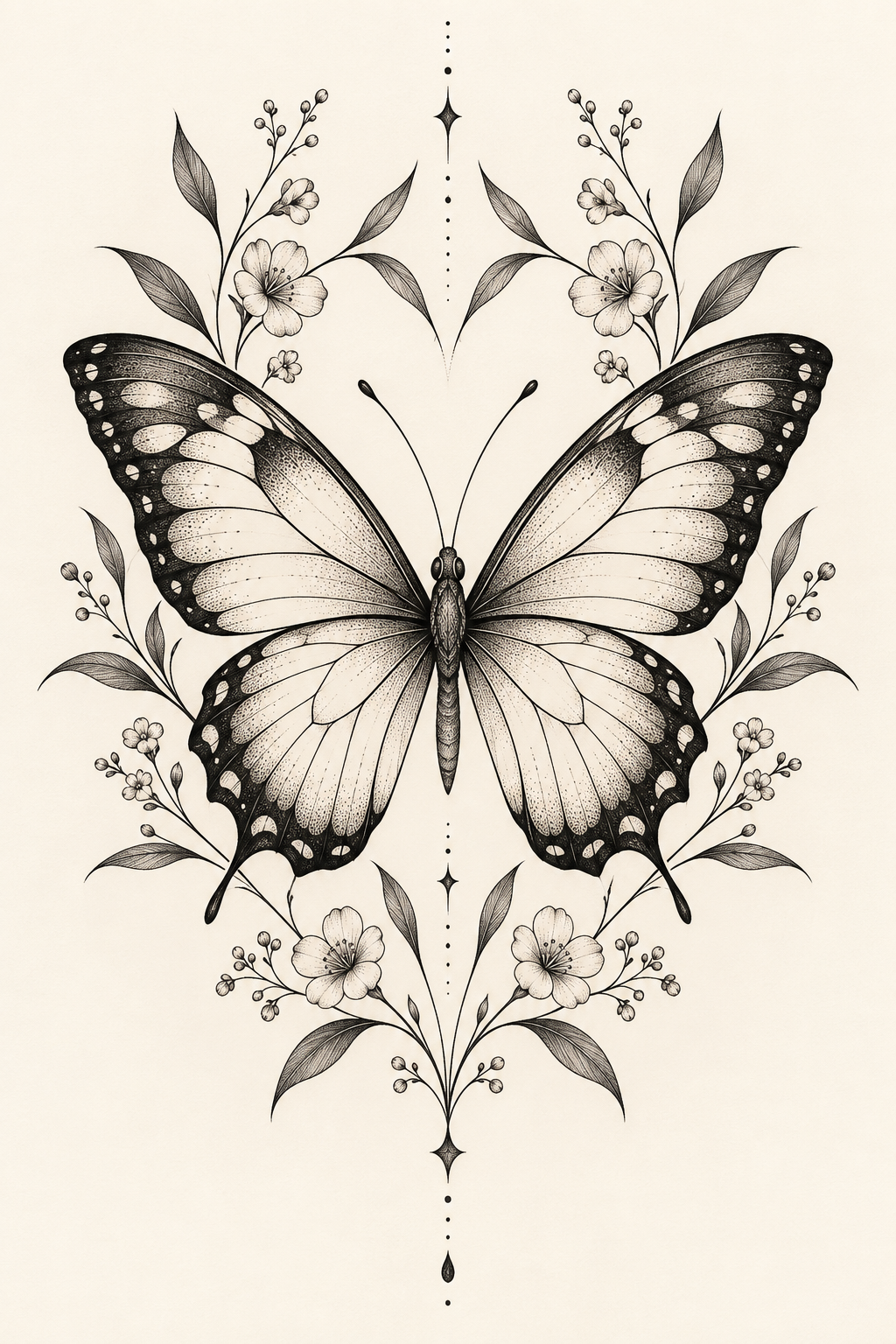 13 butterfly tattoo idea for women
