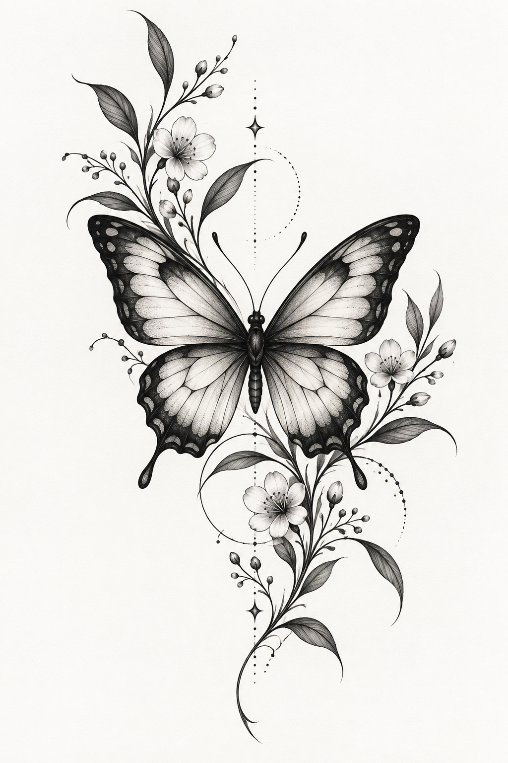 15 butterfly tattoo idea for women