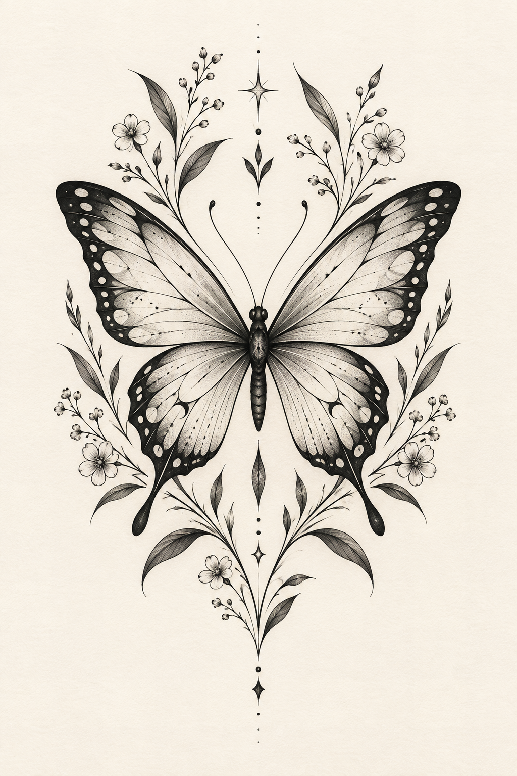 16 butterfly tattoo idea for women