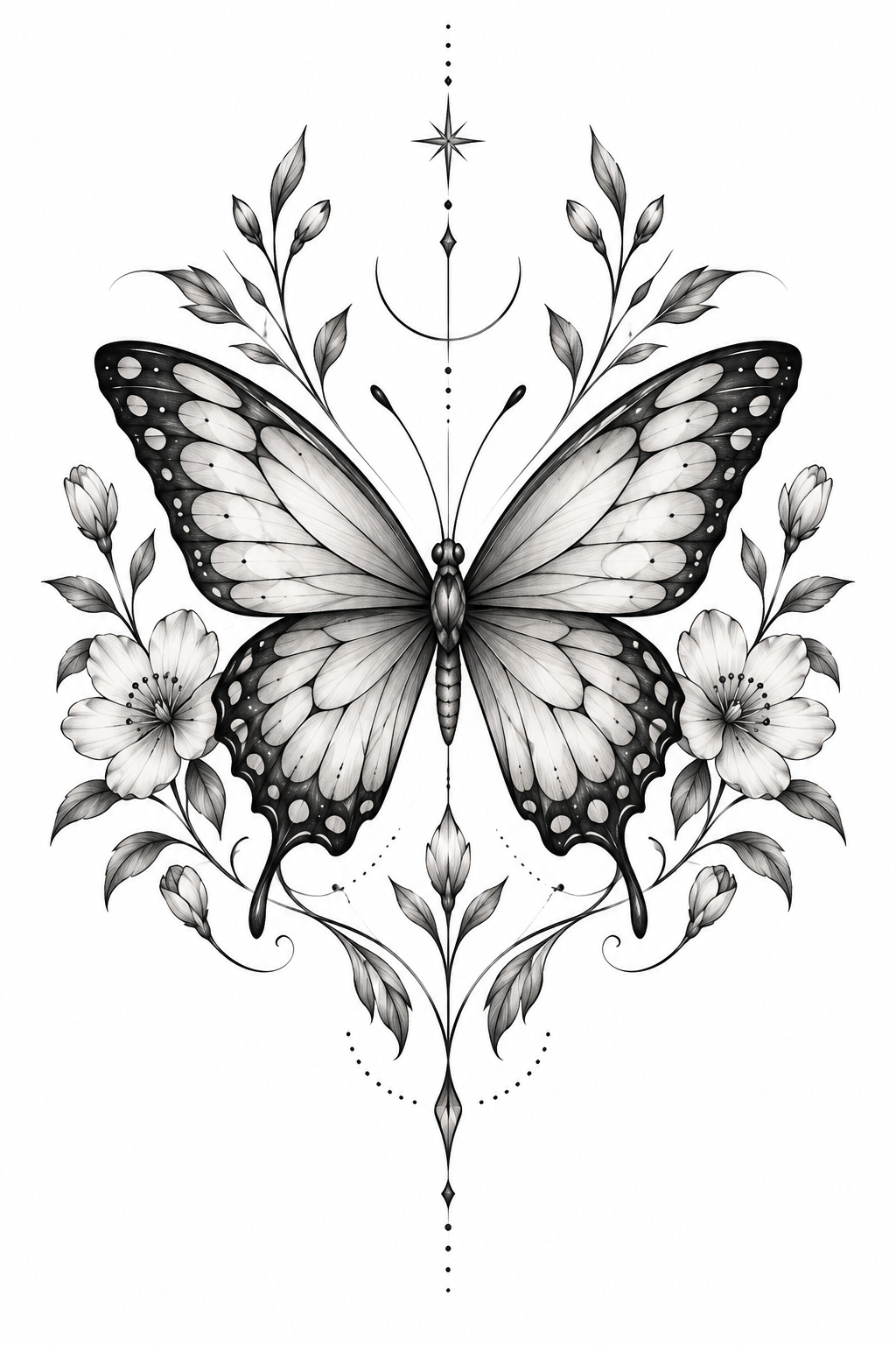 19 butterfly tattoo idea for women