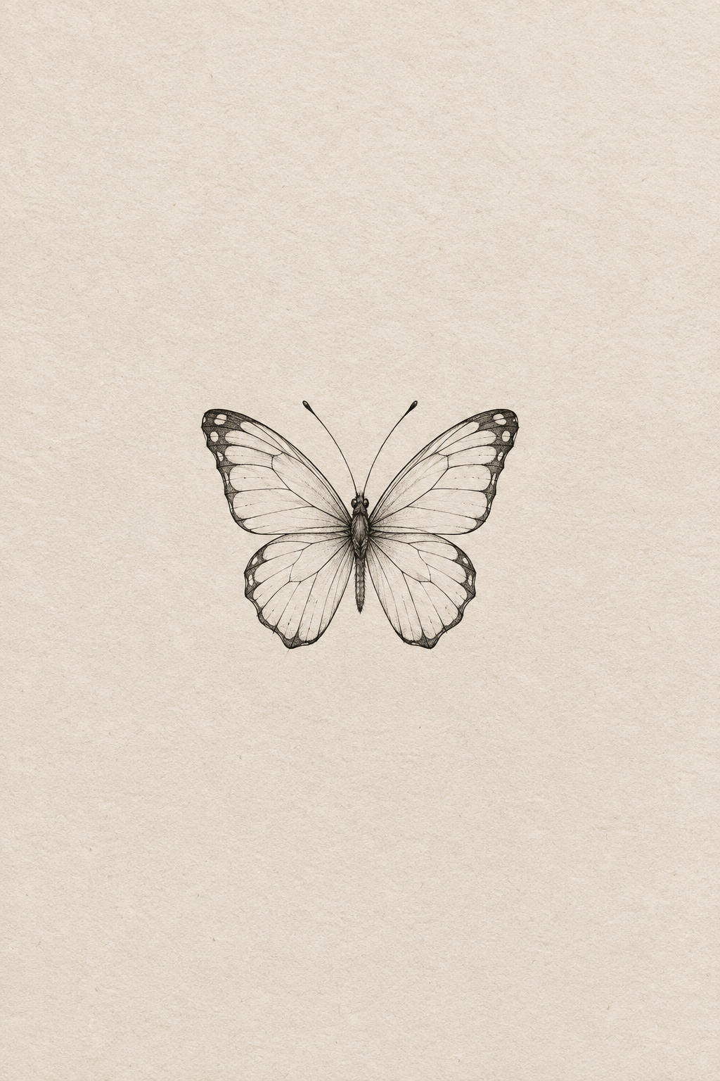 small black and white tattoos: Small butterfly concept