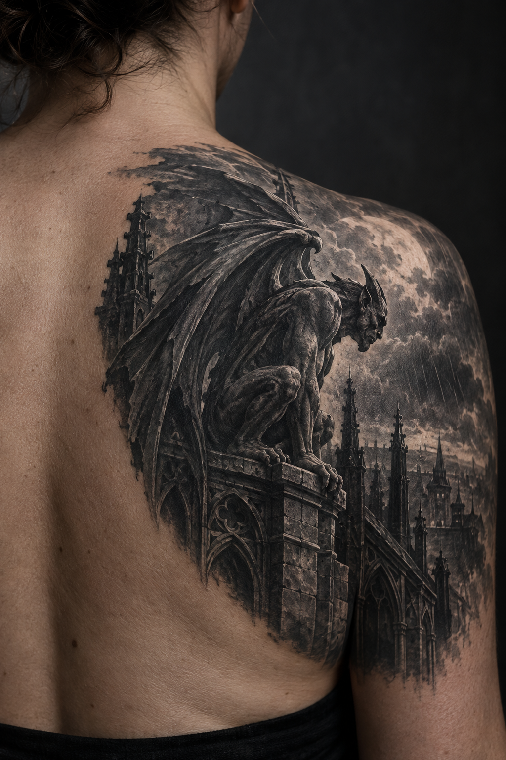 Gotham Gargoyle Batman tattoo idea