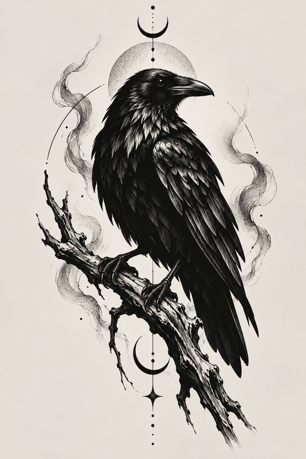 Blackwork Snake dramatic blackwork animal tattoo idea