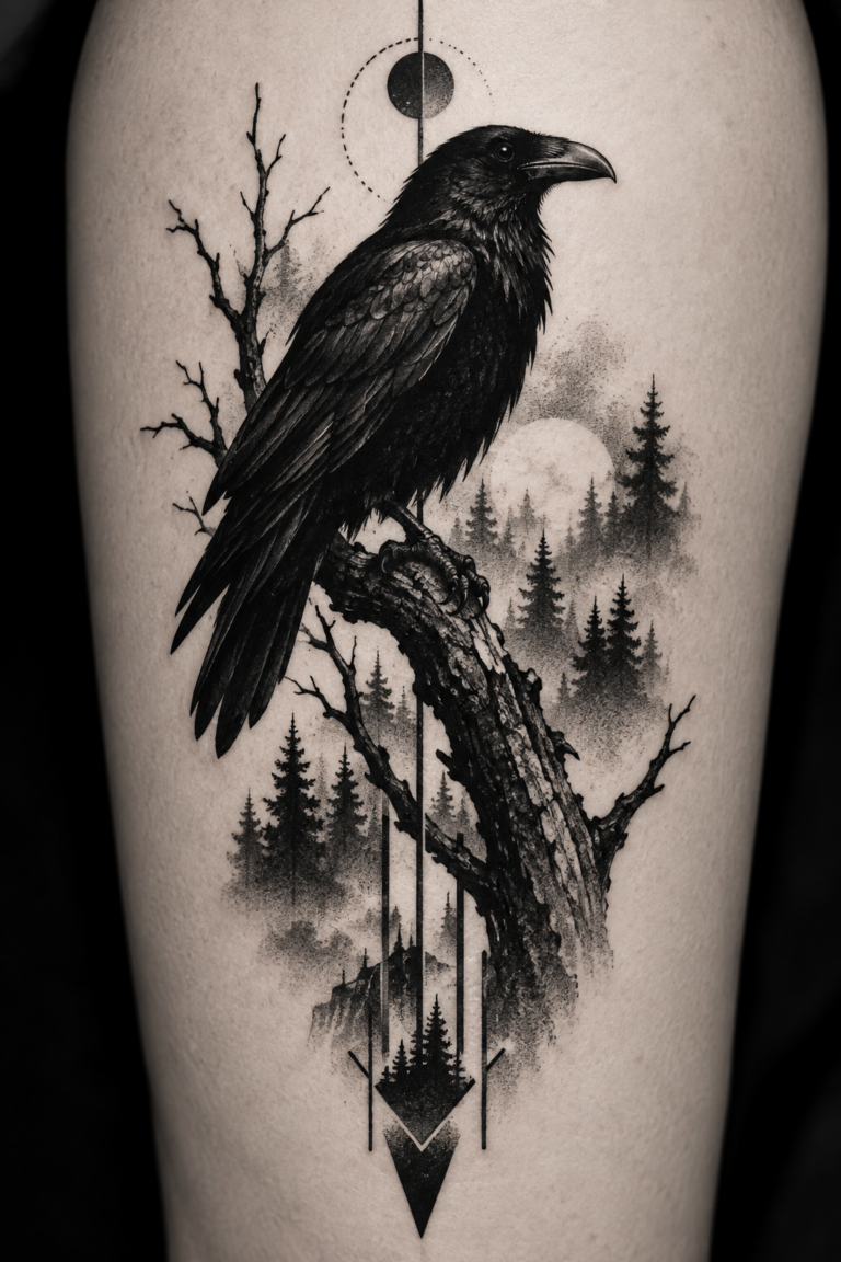 22 dramatic blackwork animal tattoos editorial feature